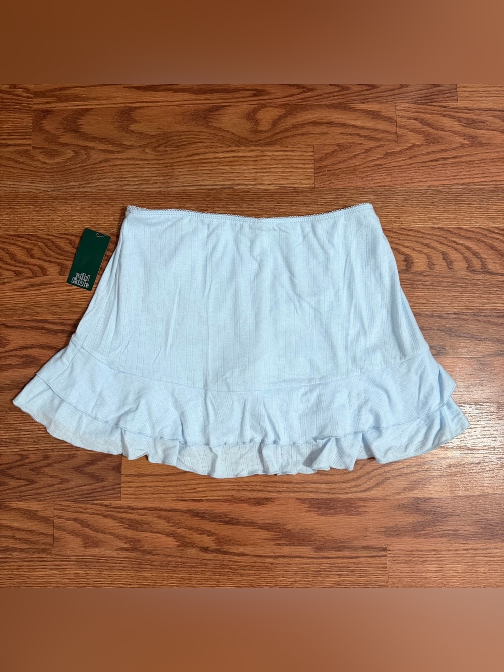 Wild Fable blue tiered ruffle mini skirt - Picture 4 of 4